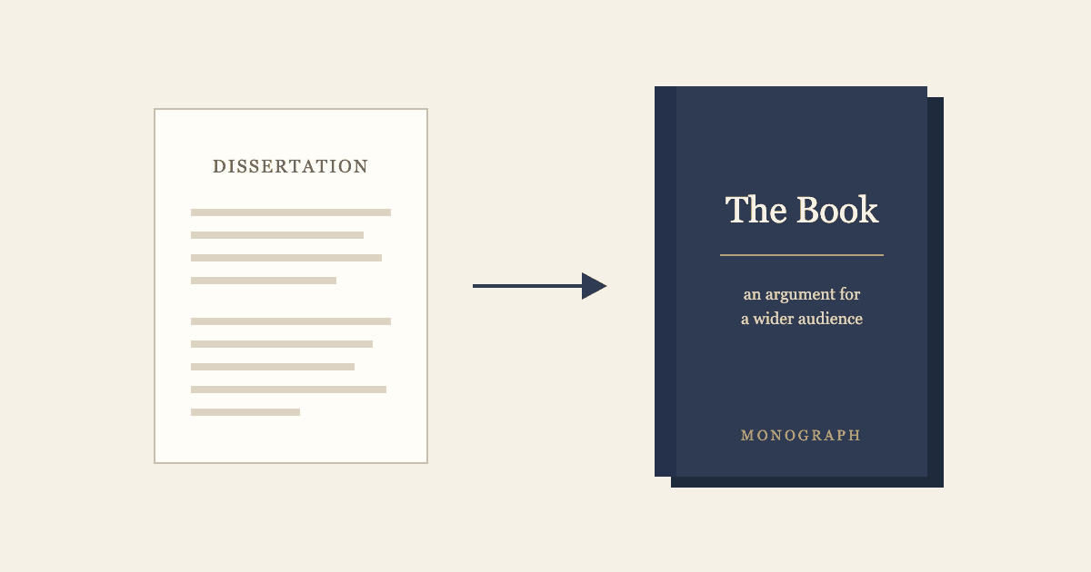 How to Turn Your Dissertation Into a Book How to Turn Your Dissertation Into a Book